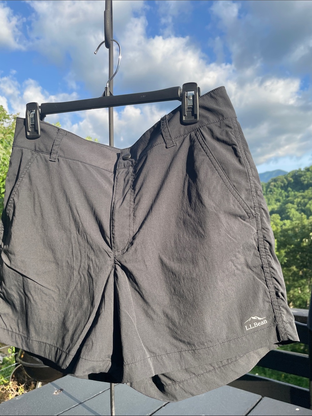 L.L. Bean Women's Black Outdoor Shorts